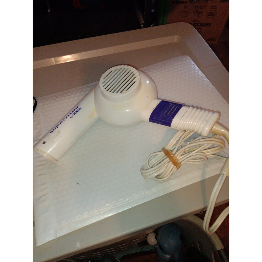 Supermax By Conair 2-Speed Electric Hot Air Hair Blow Dryer Styler 1600watt